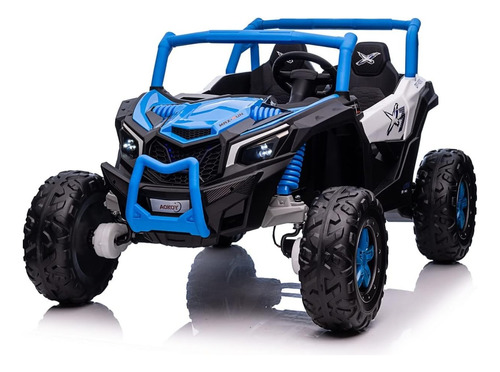 Vehículo P/niños Estilo Rzr; 4x4, 24 V; Azul/negro