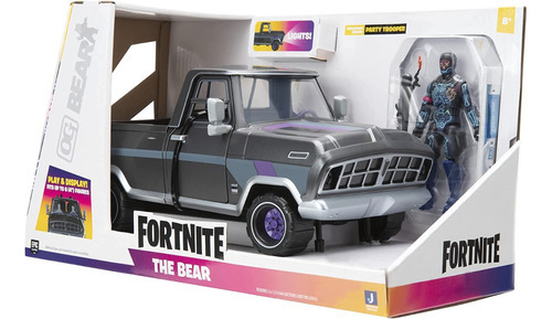 Fortnite The Bear Ford F150 Con Luces + Figura Party Trooper