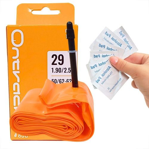 Kit Câmara De Ar Aro 29 48m Tpu Remendo Reparo Bike Sem Cola