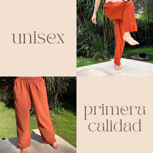 Babucha Pantalón Bambula Yoga Taichi Meditación Relax