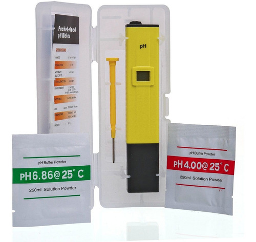 Medidor Ph Digital Água Lcd Phmetro Atc + Bateria Sashê Case