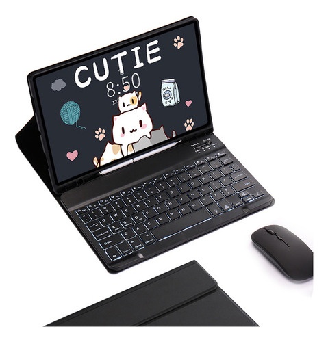 Funda Teclado+ratón P/samsung Galaxy Tab S6 Lite 10.4  2020