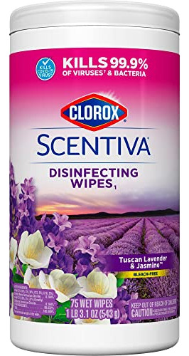 Toalhetes Desinfetantes Clorox Scentiva Tuscan Lavender & Ja