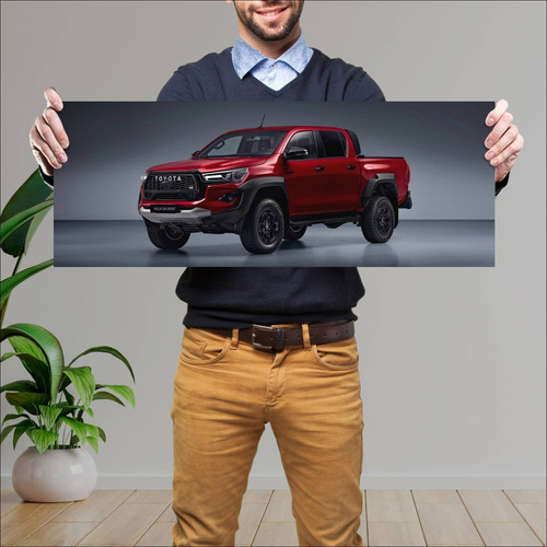 Cuadro 30x80cm Auto 2023 Toyota Hilux Gr Sport I 400