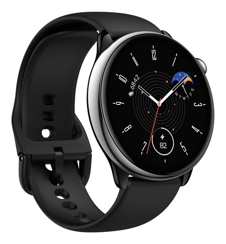 Mini smartwatch Amazfit Gtr, mais de 120 modos esportivos, com GPS, 5 sistemas de posicionamento por satélite, frequência cardíaca 24 horas, monitoramento de SPO e estresse, preto resistente à água