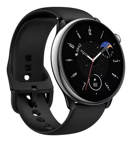 AMAZFIT Reloj GTS 4 Smartwatch Negro A2168 Frecuencia  Posicionamiento/Cardiaca/Oximetro/120+ Modos