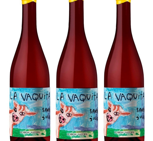 Pack X3 Santa Julia La Vaquita Clarete Natural Vino Organico