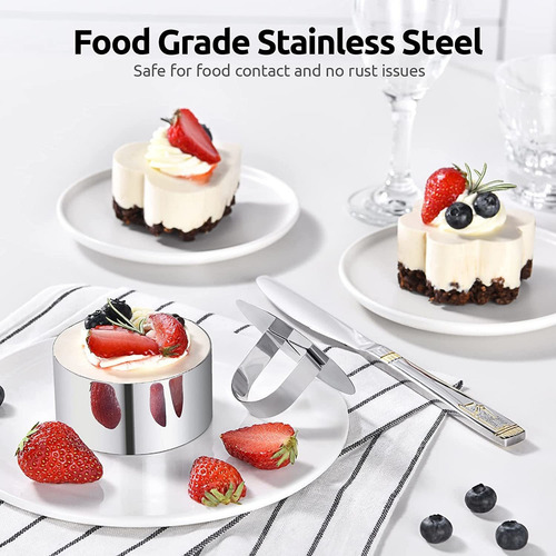 5 Formas De Molde De Anillo Pastel Mousse De Acero Inoxidabl