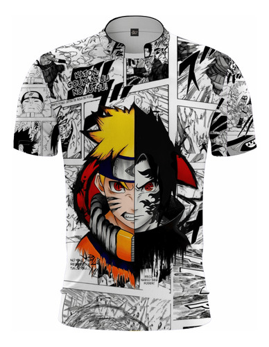 Camiseta Geek Nerd Anime Naruto E Sasuke Gk13 Frete Grátis