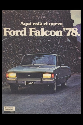 Carteles Antiguos Chapa Gruesa 60x40cm Ford Falcon 78 Au-073