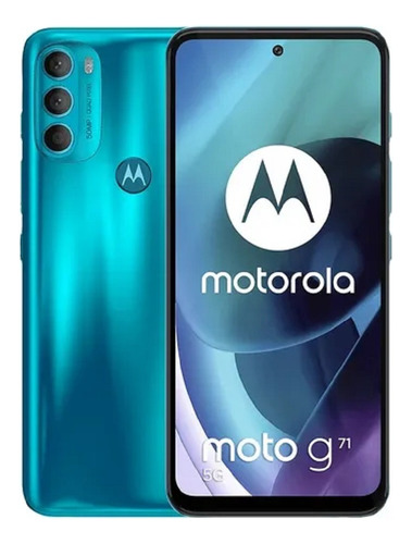 Celular Moto G71 5g 128gb + 6gb Ram Nfc Liberado Color Azul Azul Oscuro (Usado)
