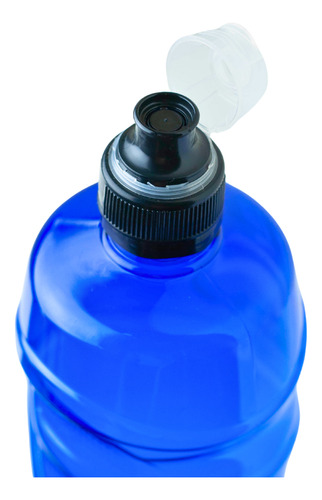 Botellitas De Plástico Deportivas Con Pico 600ml X3 Unidades Azul