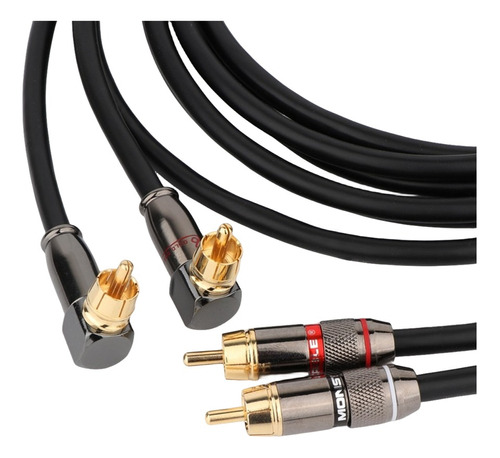 Cable Audio 0.75 Mts, Hifi Cobre Ofc Conectores Rca A Rca