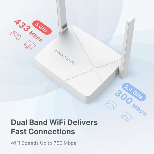 Imagen 6 de 8 de Router Inalambrico Wifi Mercusys Mr20 Ac750 Doble Banda Ap