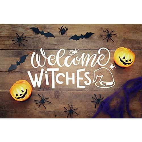 8 Piezas De Plantillas De Halloween Pintar Madera - Jue...