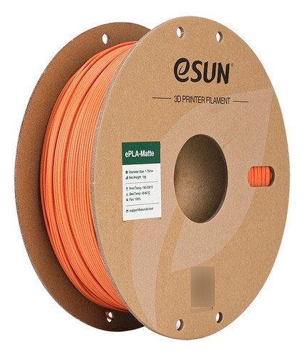 Filamento Esun Epla Matte Tangerine 1.75mm 1kg