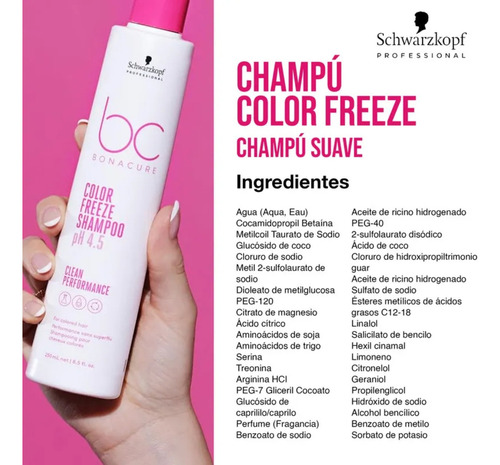 Bonacure shampoo color Freeze Rich 250mL