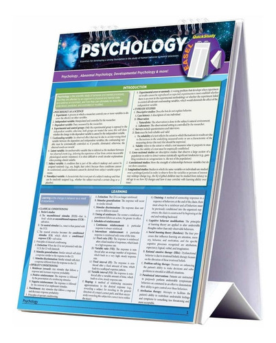 Libro Psychology Easel Book: Psychology 101, Abnormal & De