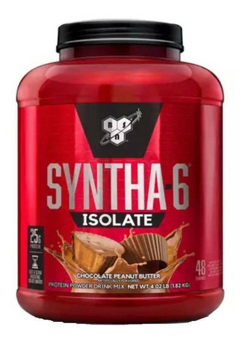 Suplemento en polvo BSN  Syntha-6 Isolate proteína sabor chocolate peanut butter en pote de 1.82kg