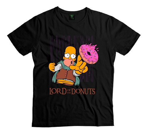 Polera Homero Simpsons Señor De Las Donuts Unisex Algodón 
