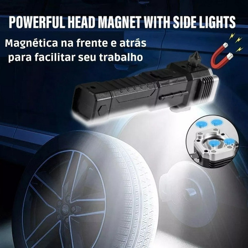 Linterna Led Militar Multifuncional Táctica 1 En 4 Para