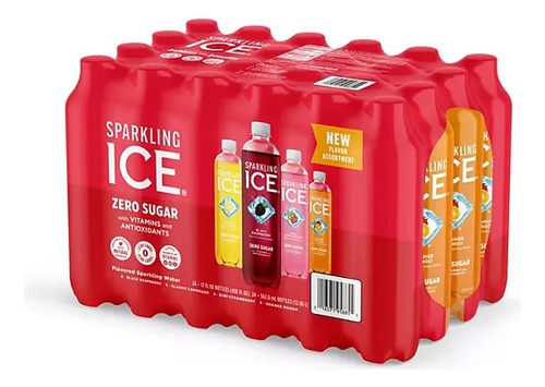 Agua Mineral Sparkling Ice Paquete 24 Sin Azúcar
