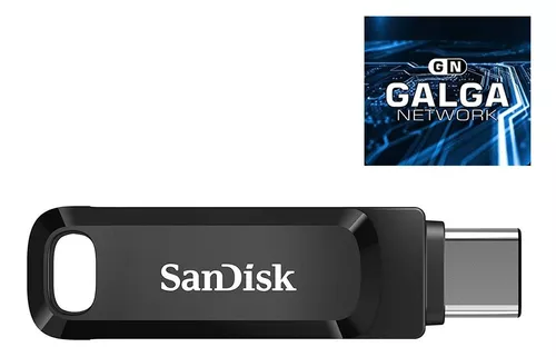 Pendrive Ultra Dual Drive Go Sandisk 128gb 3.1 Gen 1 Negro