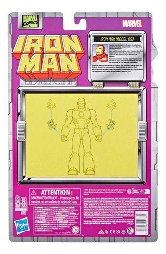 Figura De Acción Marvel Legends Series De Iron Man Model 09