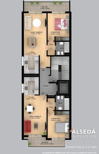 Imagen 4 de 10 de Semipisos De 1 Dormitorio - Ituzaingo Y Buenos Aires