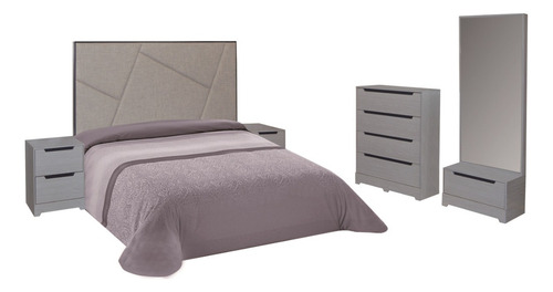 Recamara Zeen King Size Sin Base Ni Colchon Buros Dormitorio