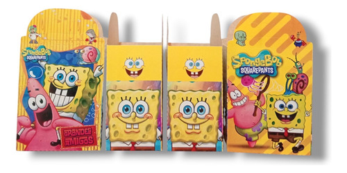 Bob Esponja Kit Fiestas De Cumpleaños Cajas+vasos+platos 40p Bob Esponja Bob Esponja Bob Esponja