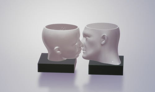 Matero Pareja Dia Del Amor Y Amistad  Impreso En 3d