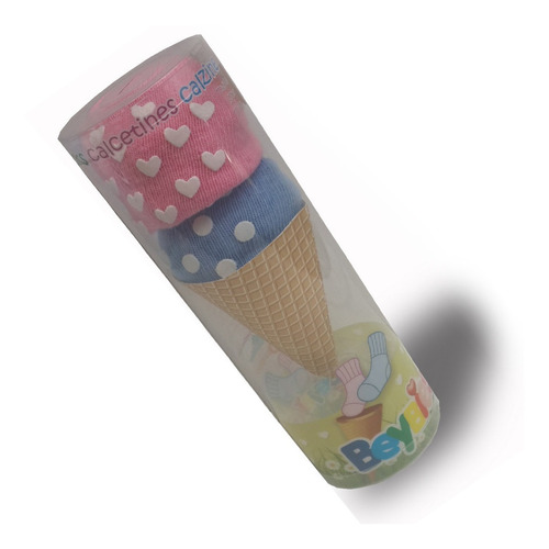 Medias Tobilera 0 A 6 Años - Estuche Helado (8 Pares)