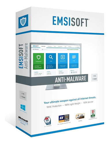 Emsisoft Antimalware Antivirus Home 3 Pc´s