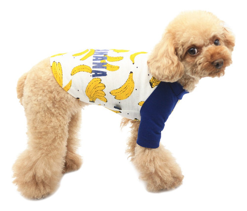 Dog Tracksuit Banana Pet Boy Puppy T-shirt Warm Jumpers...