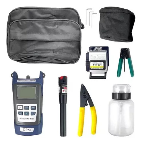 Kit De Herramientas Fibra Optica Ftth Con Medidor De Fallas