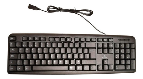 Imagen 1 de 2 de Teclado Ele-Gate TC01 QWERTY español España color negro