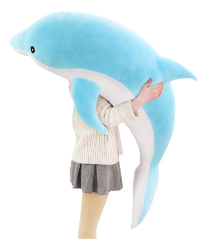 Delfín De Peluche Gigante De 100 Cm Con Suave Algodón Pp Y