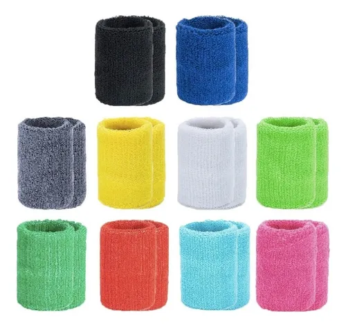 comprar A 10 Par Muñequeras Sudor Microfibra Algodon Gym Pulsera