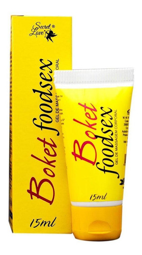 Boket Foodsex Gel Beijável Para Sexo Oral 15ml Segred Love