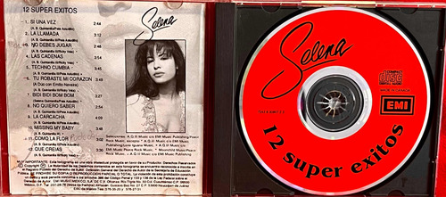 Cd Original Selena / 12 Súper Éxitos. 1994 1a Ed. Canada. (Usado)