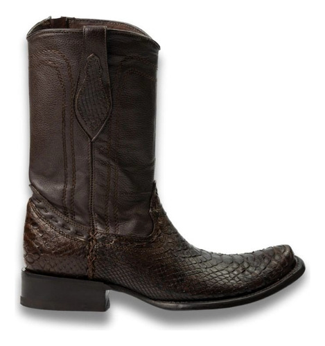 Bota Phyton Original Hombre Horma Dubai Con Ziper