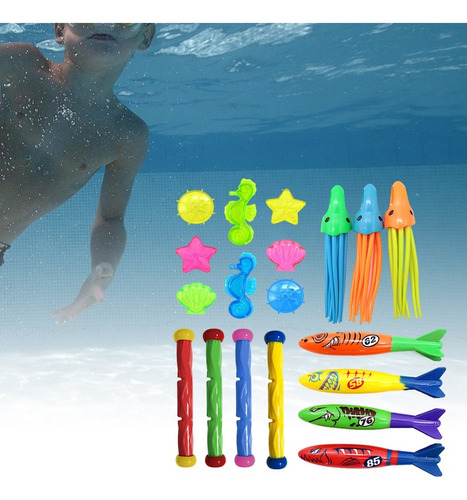 ... Agua Buceo Juego Capacitación Regalo Niños 19 Piezas A