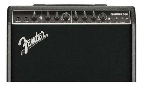 Imagen 4 de 4 de Amplificador Fender Champion Series 50XL para guitarra de 50W color negro 220V