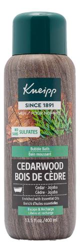 Kneipp Bano De Burbujas De Aromaterapia De Madera De Cedro, 