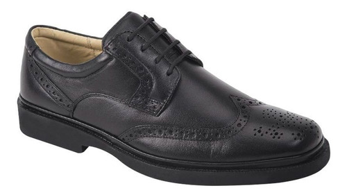 Zapato Confort Calzado Pazstor 109 Negro Hombre Moda Otoño