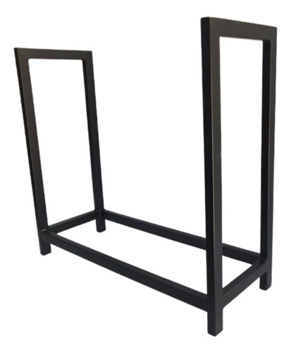 Porta Lenha Aço Carbono Organização Churrasco Lareira Lazer