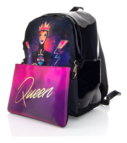 Mochila Hardhead Disney Villanas Reina Grimhilde Color Rosa