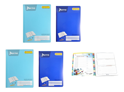 5 Libreta De Tareas Bilingue Norma Colors 48 Hojas
