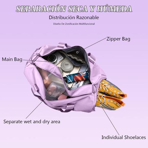 Maleta Deportiva, Bolsa De Deporte Gym, Compartimento Para